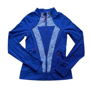 Ivivva by Lululemon Girls 14 Perfect Your Practice Jacket Blue Athleisure